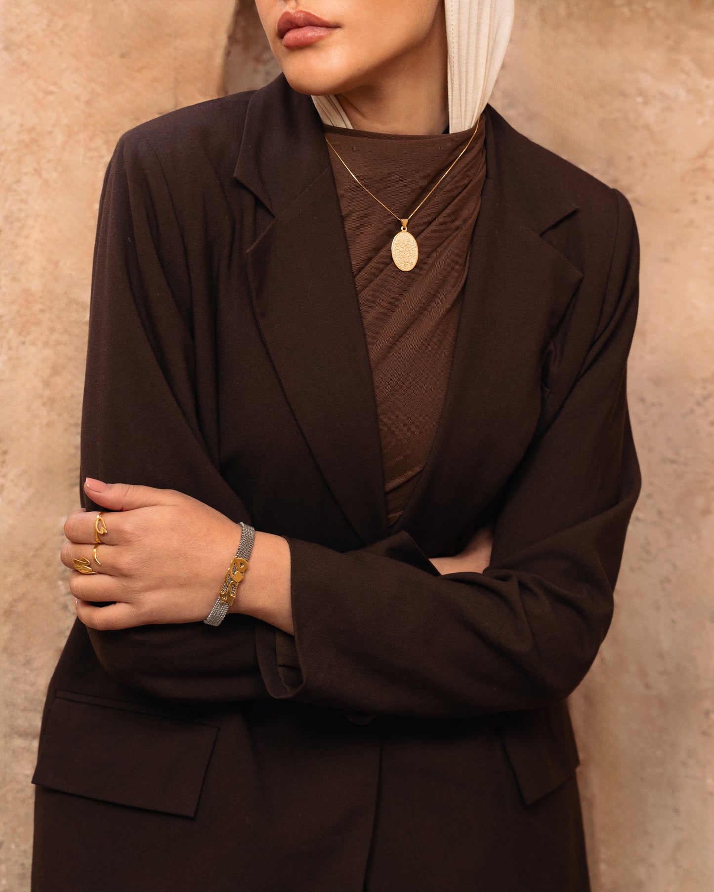 Thick arabic name bracelet