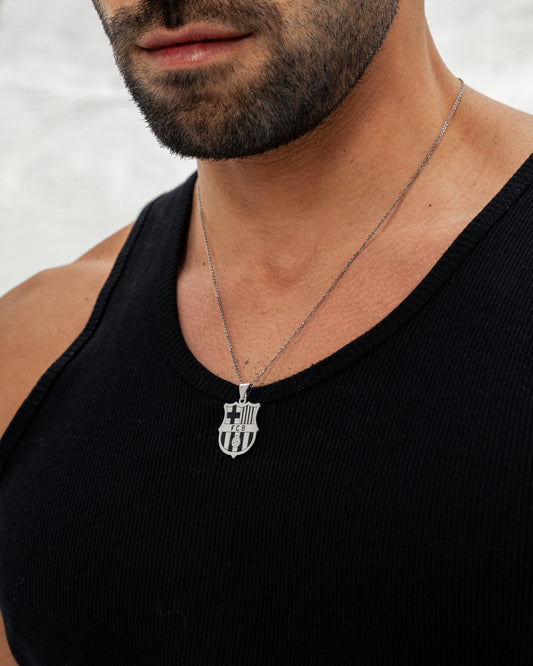 Black and white Barcelona necklace